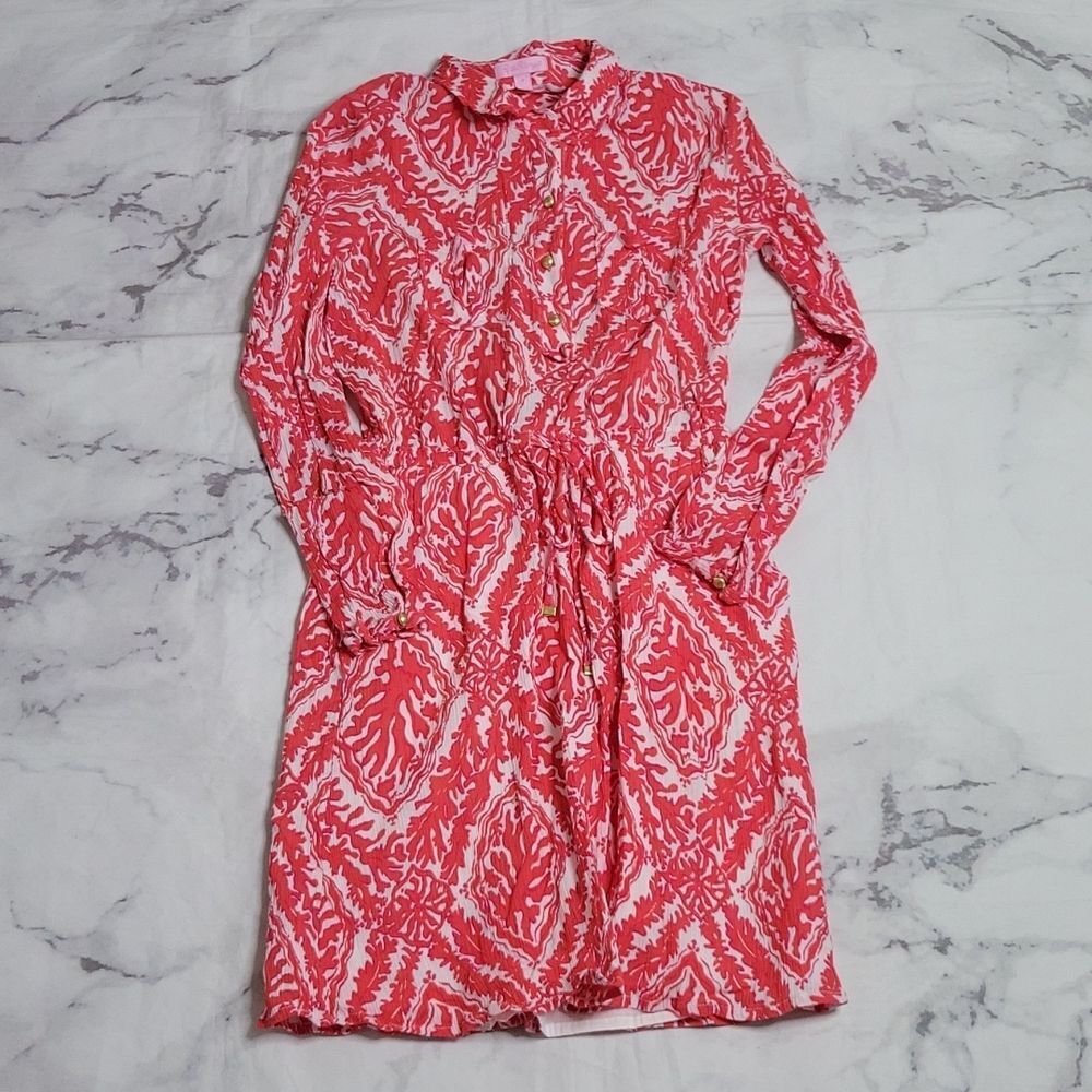 Lilly Pulitzer Doreen Dress Island Coral Reef Madness